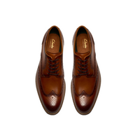 Clarks Mens Shoe Craft Remi Tip Tan Leather