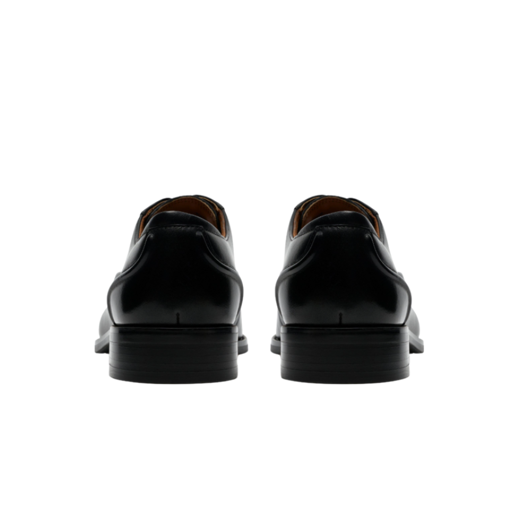 Clarks Mens Shoes Craft Remi Lace Black Leather