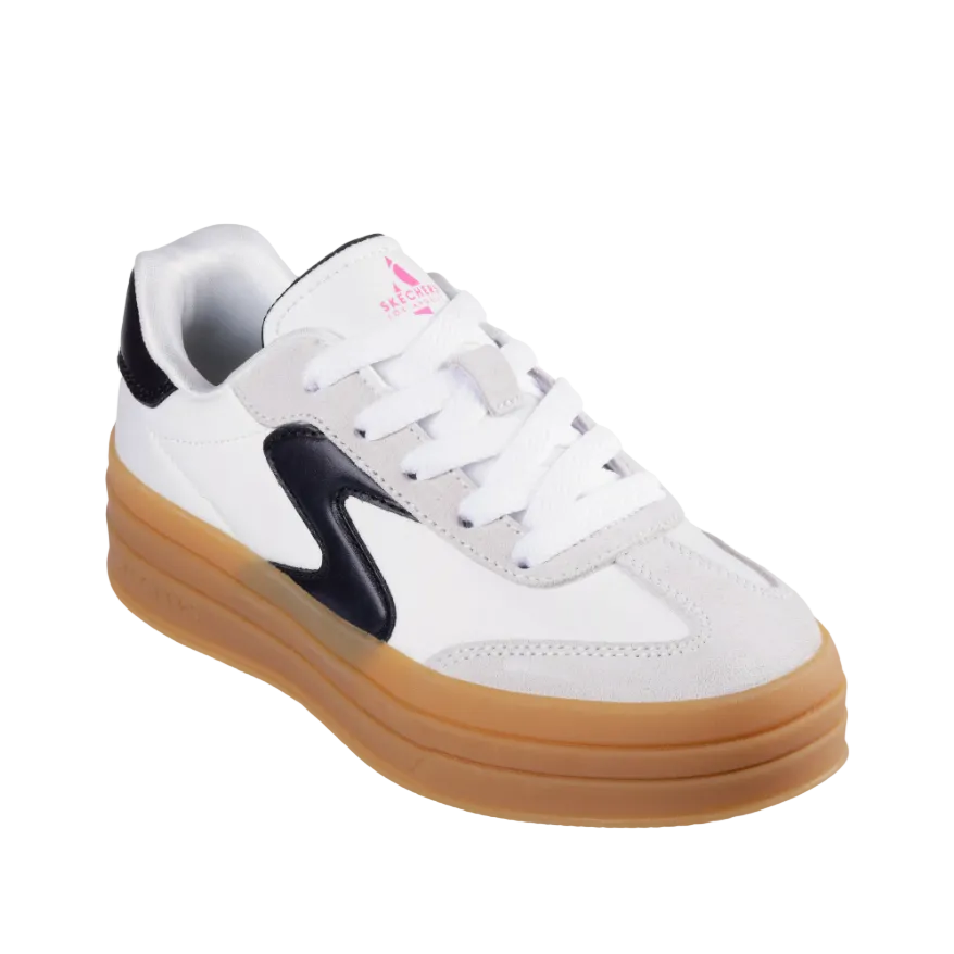 Skechers Girls Trainer Zinger Lift-Homecoming Star White/Black
