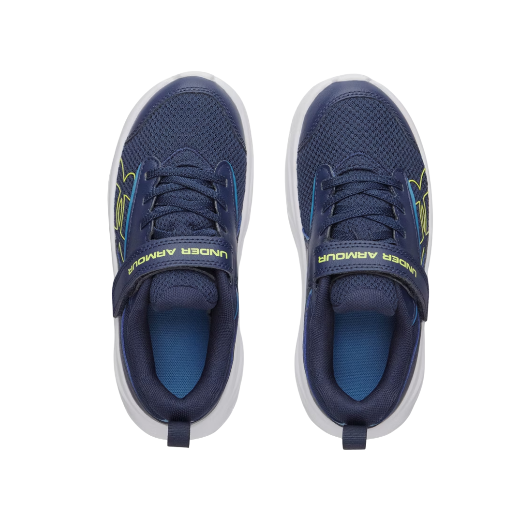 Under Armour Boys Pre-School Trainer Surge 5 AC Academy/Aegean Blue/Flash Light