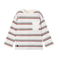 Mayoral Boys T-Shirt Striped with Pocket Cream
