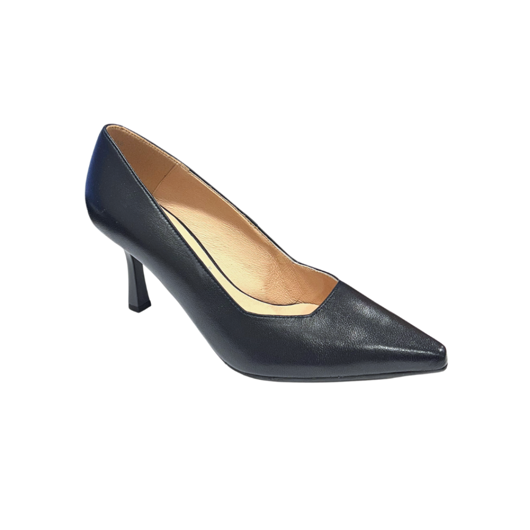 Bioeco Womens Heel 1118 Navy Leather
