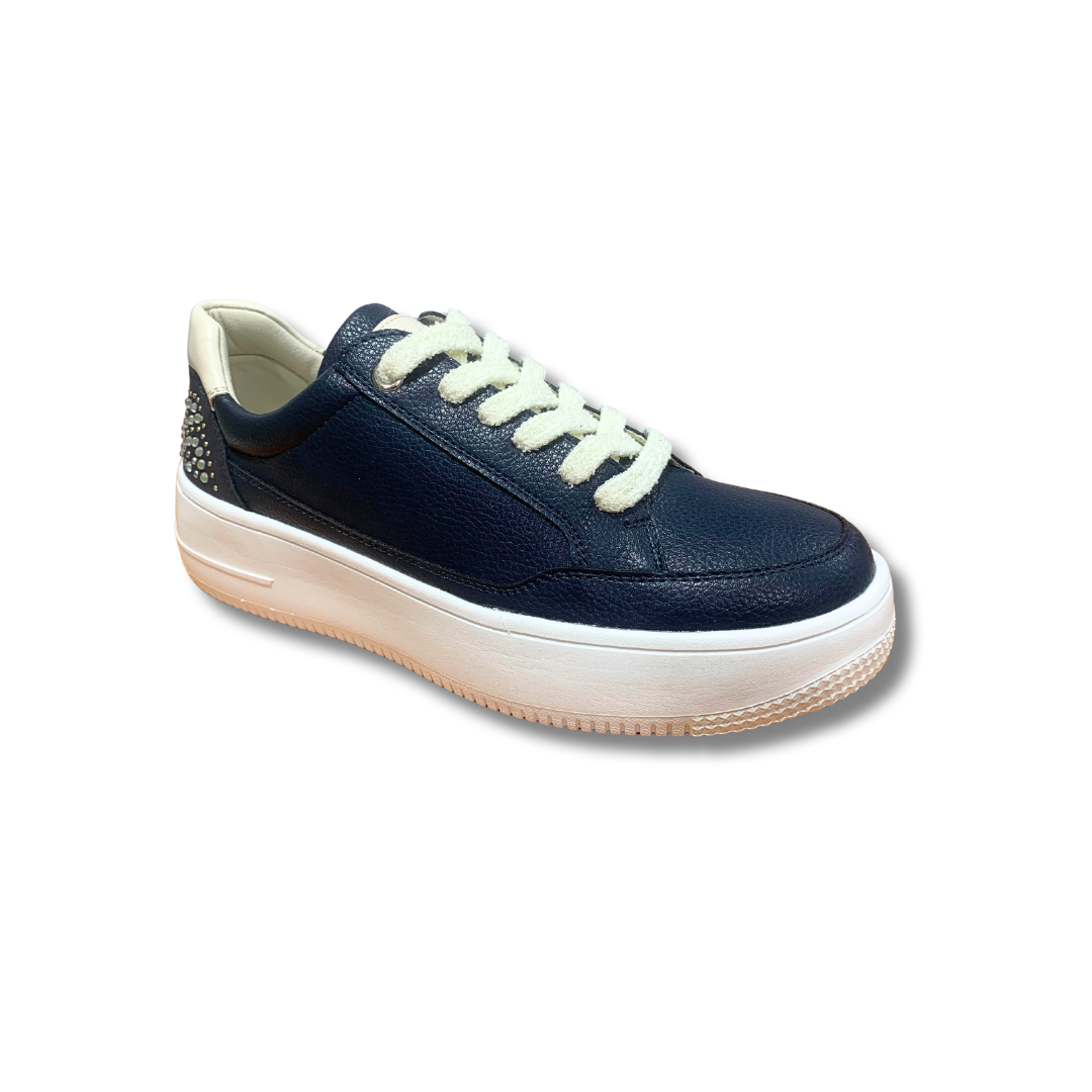 Zanni & Co Womens Trainer Abula Cobalt Diamonds