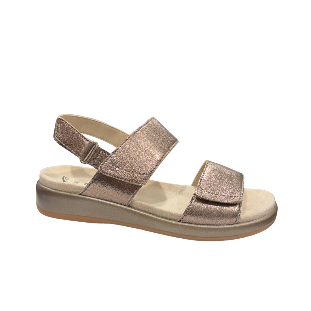 Caprice Womens Sandal 28207 Taupe Metallic