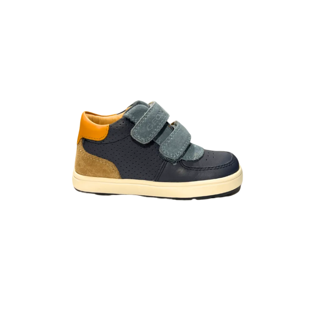 Geox Boys Sneaker Biglia Denim/Dark Sky
