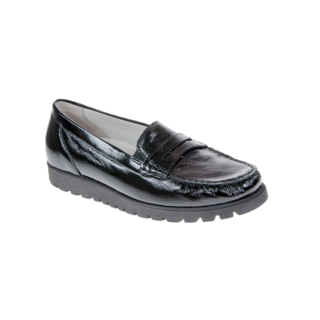Waldlaufer Womens Loafer 549002 Schwarz