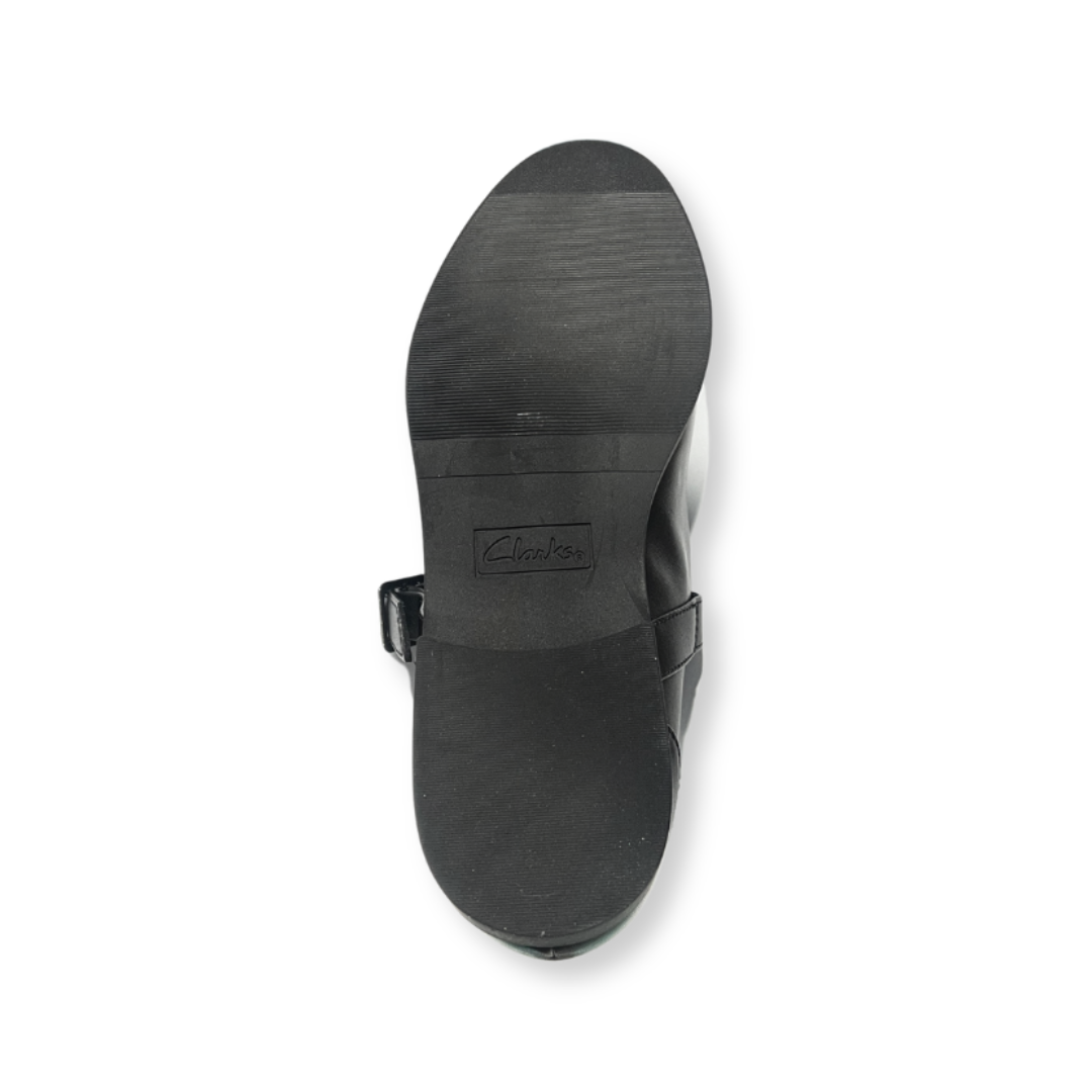 Clarks Girls Shoe Tapa Skip Y. Black Leather