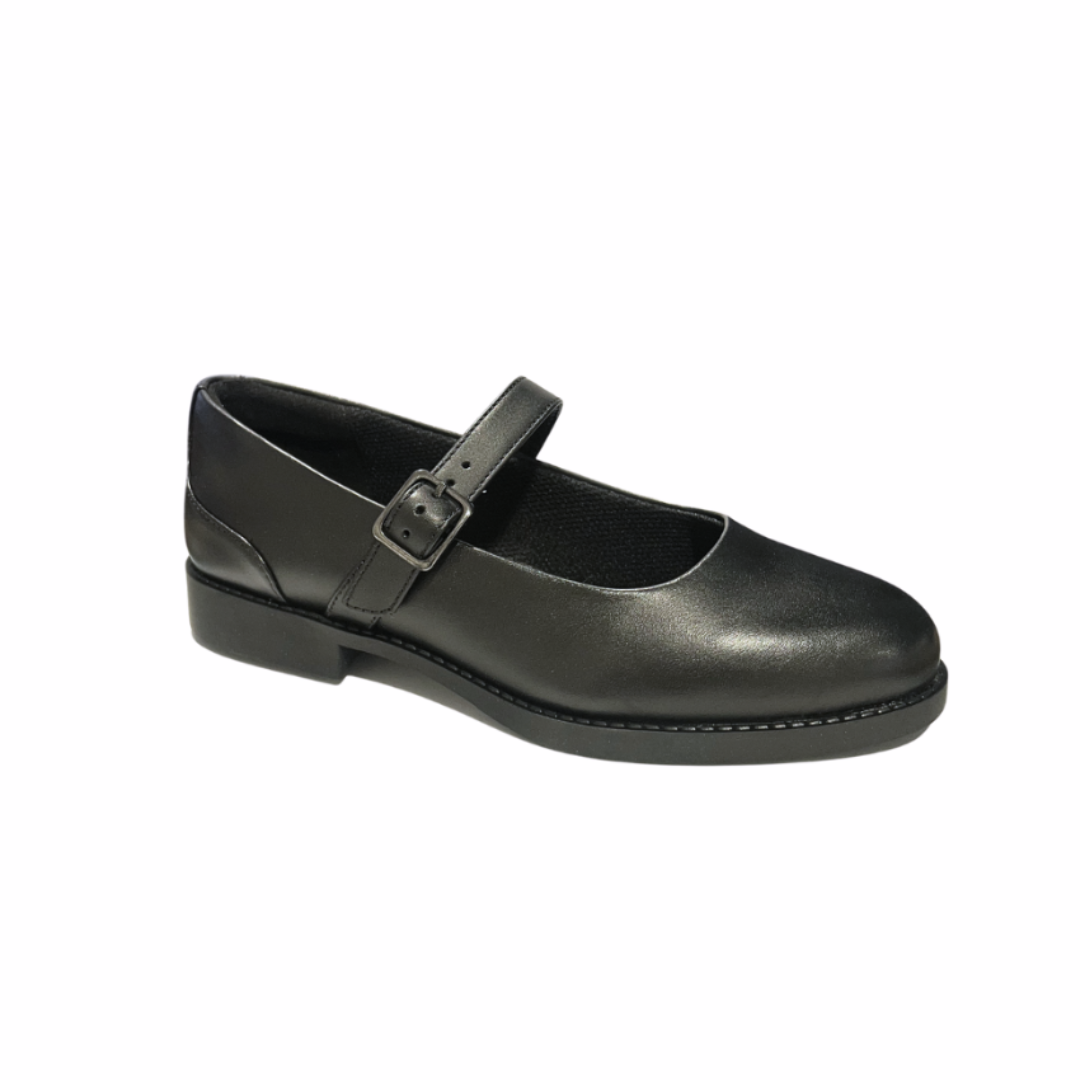 Clarks Girls Shoe Tapa Skip Y Black Leather