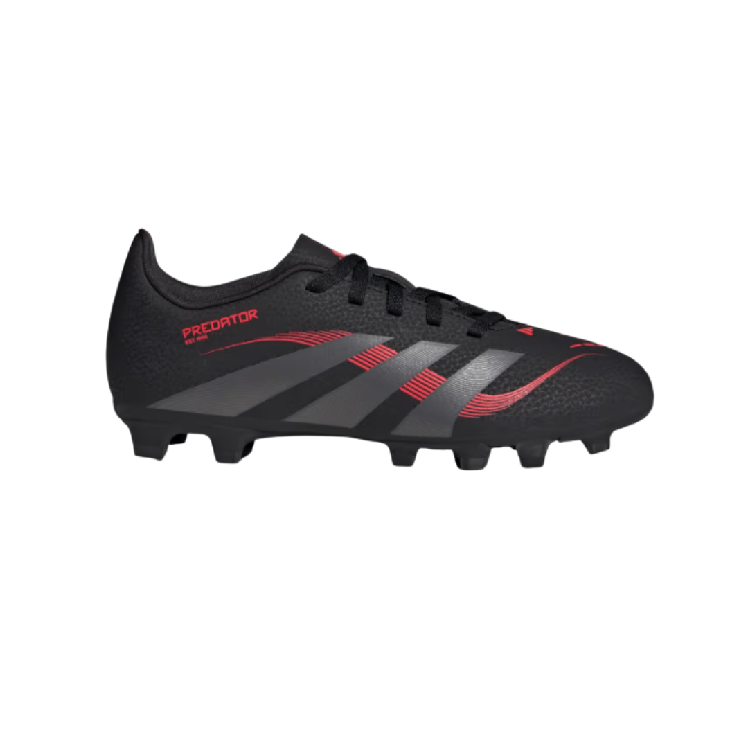 Adidas Junior Football Boot Predator Club FG/MG Core Black/Grey Four/Lucid Red