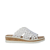 Rieker Womens Sandal V4189 Off White