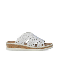 Rieker Womens Sandal V4189 Off White