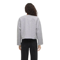 Vila Womens Viduffy V-Neck Jacket Grey Melange