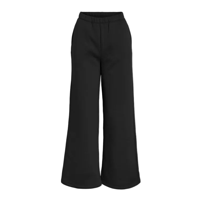 Vila women's black wide-leg trousers