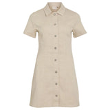 Vila Womens Dress Nisa S/S Denim Ecru