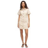 Vila Womens Dress Nisa S/S Denim Ecru