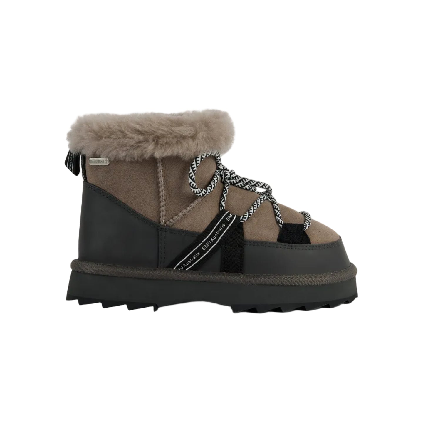 EMU women's Blurred Micro lace-up ankle boot in stone