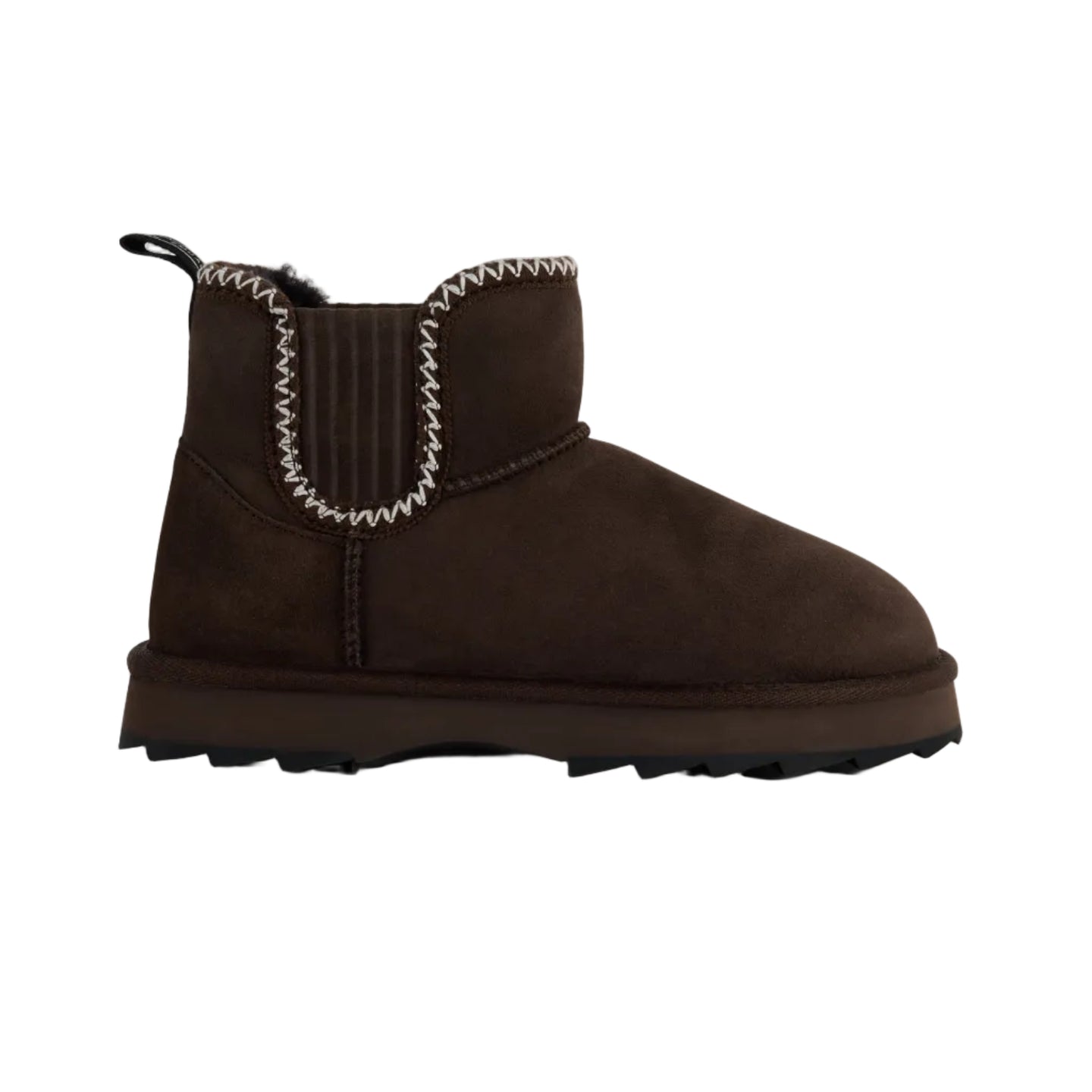 EMU women's Higgie slip-on ankle boot in chocolate brown