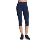 Skechers Womens Leggings Go Walk High Waisted Capri Navy