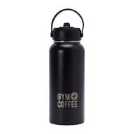 Gym+Coffee Water Bottle 1L Hydrate Black