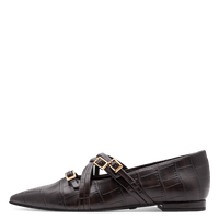 Tamaris Womens Shoe 22160-45 Mocca Croco