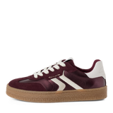 Tamaris women's burgundy suede trainer