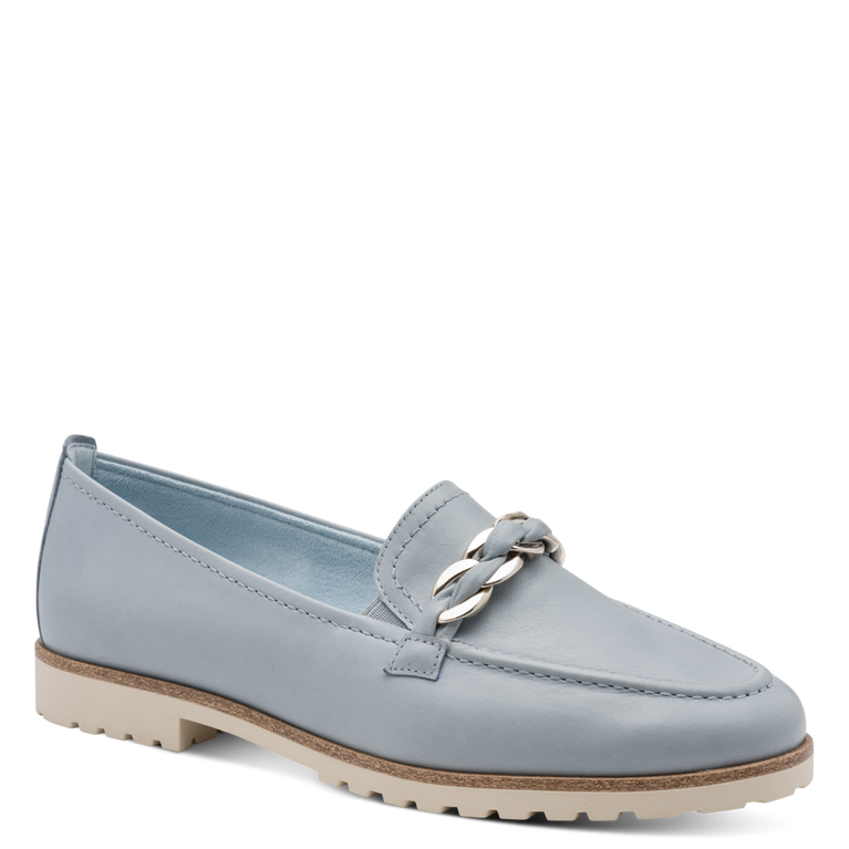 Tamaris Womens Shoe 24200 Light Blue Leather