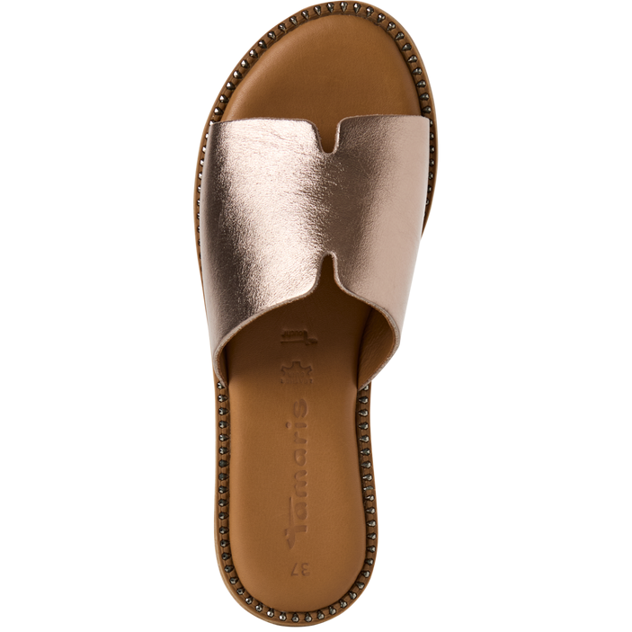Tamaris women's leather slip-on sandal
