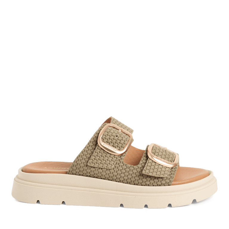 Tamaris Womens Sandal 1-27239-42 Olive Struct