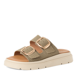 Tamaris Womens Sandal 1-27239-42 Olive Struct