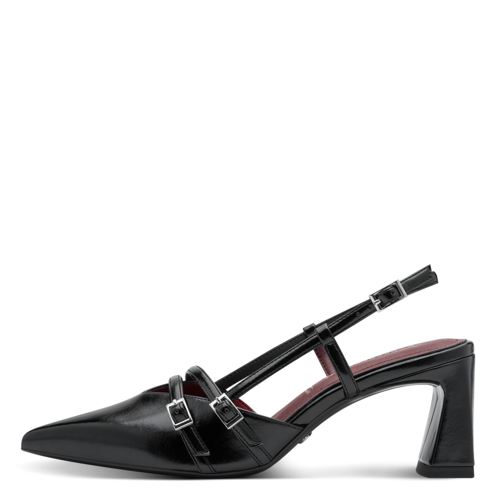 Tamaris women's black patent shoe