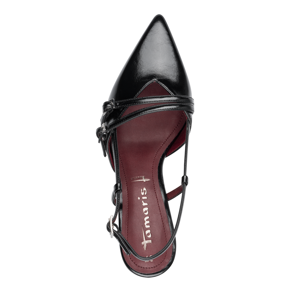 Tamaris women's black patent shoe