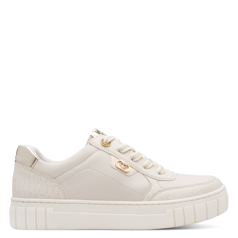 Marco Tozzi Womens Trainer 2-23706-46 402 Cream Comb