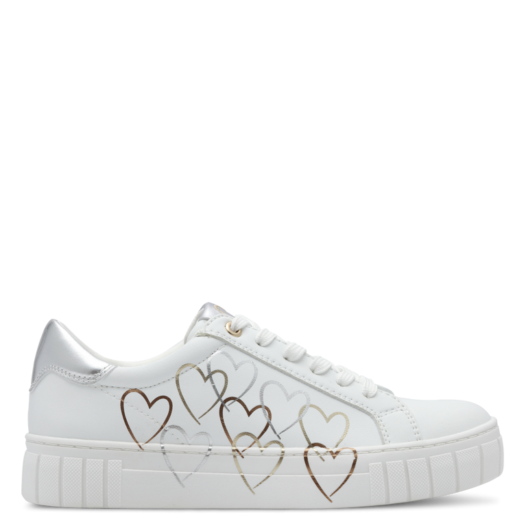 Marco Tozzi Womens Trainer 2-23711-44 White/Gold