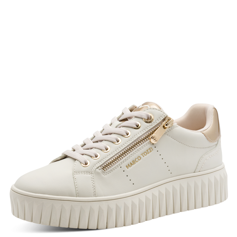 Marco TozziWomens Trainer 2-23763-46 402 Cream Comb