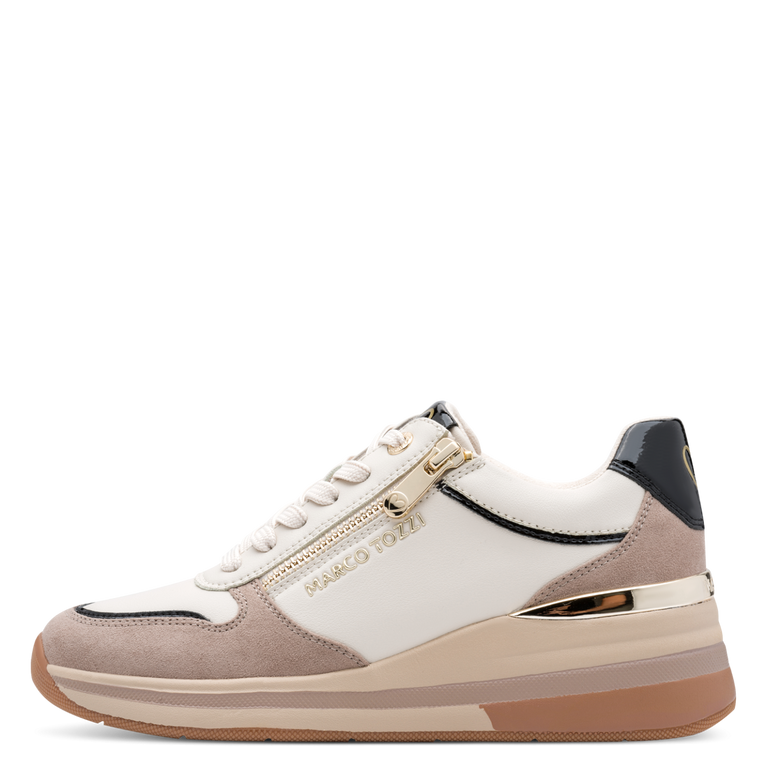 Marco Tozzi Womens Trainer 2-23764-46 Cream Comb