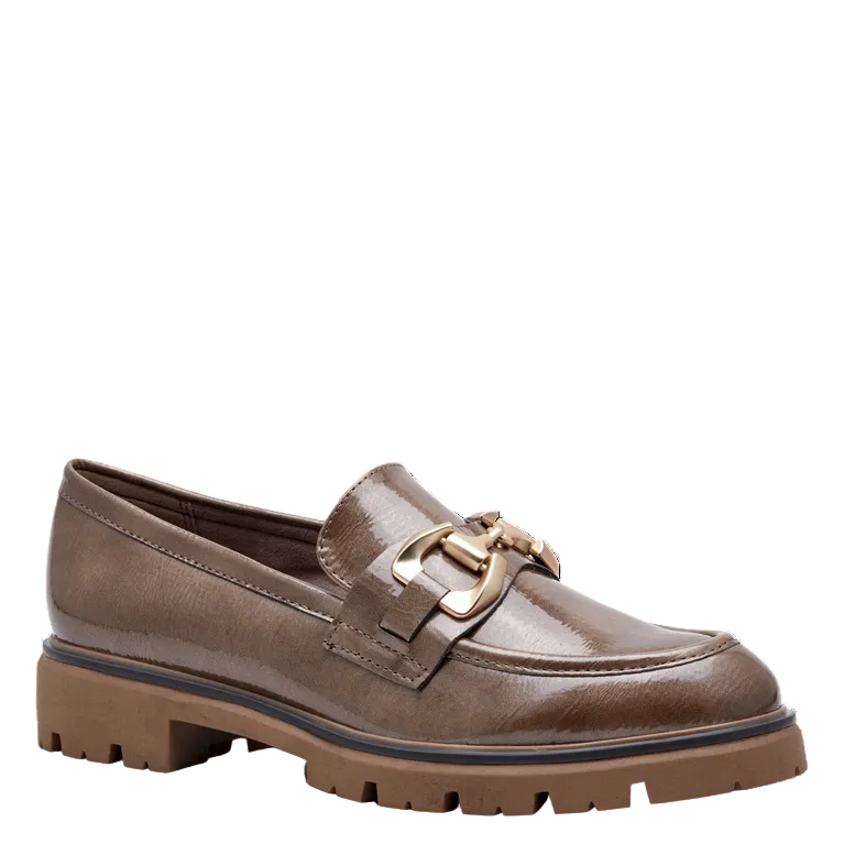 Marco Tozzi Womens Shoe 2-24700-43 Taupe Patent
