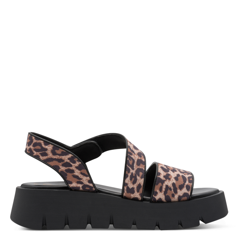 Marco Tozzi Womens Sandal 2-28535-46 Leopard/Brown