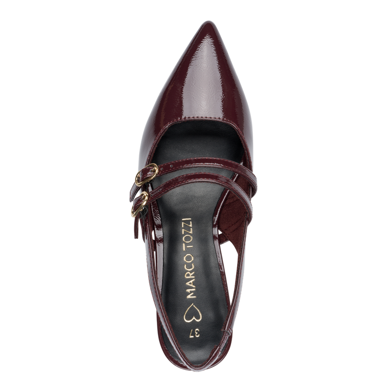 Marco Tozzi Womens Shoe 2-29508-45 Bordeaux Patent