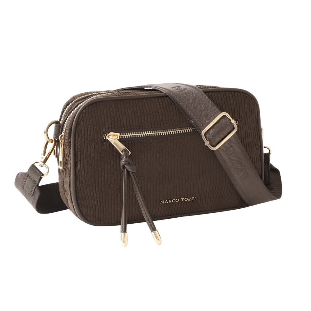 Marco Tozzi Womens Cross Body Bag 2-61024-47-353 Choco Comb
