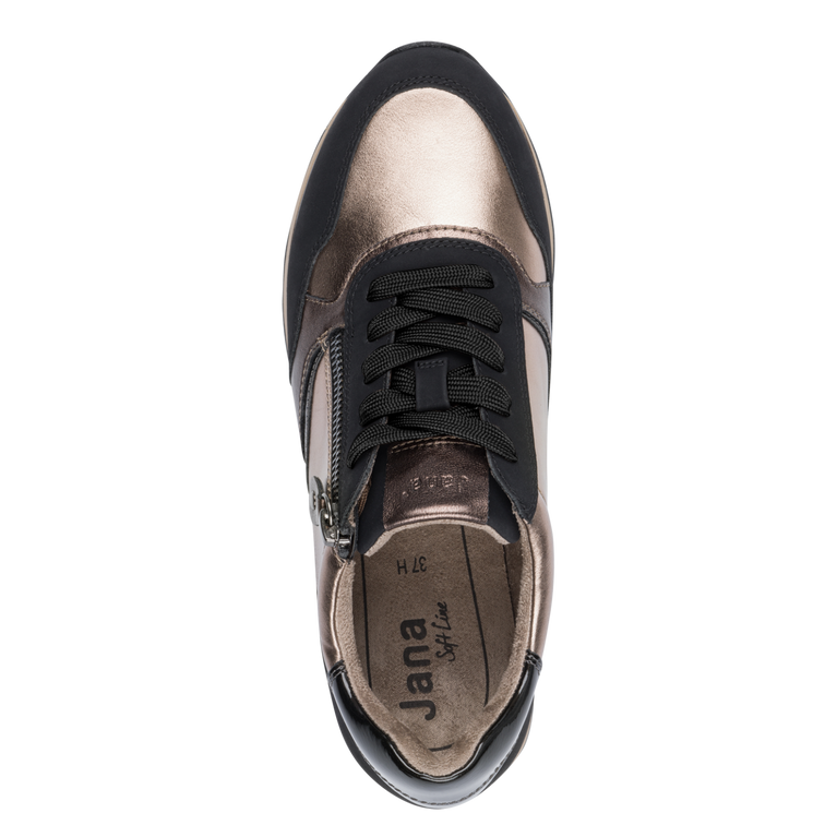 Jana Womens Trainer 8-23774-43 Black/Pewter