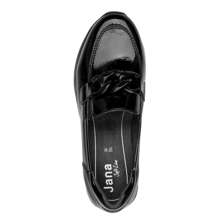 Jana Womens Shoe 24766 Black Patent