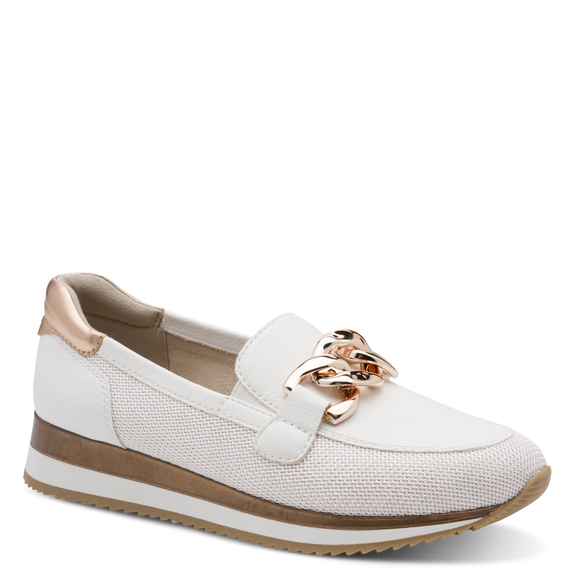 Jana Womens Shoe 8-24766-42 White/Rose Gold
