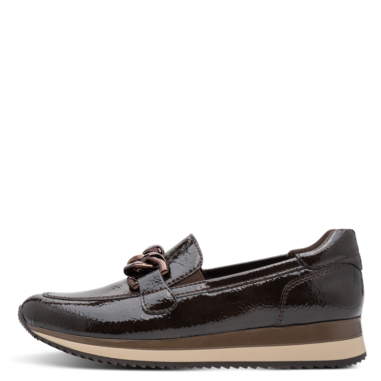 Jana Womens Shoe 24766 Mocca Patent