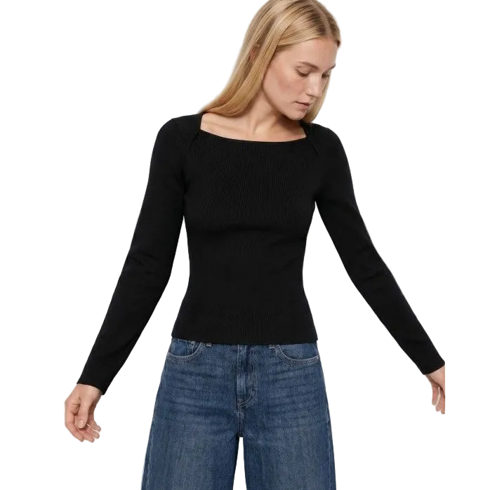 Tiffosi women's black long-sleeve top