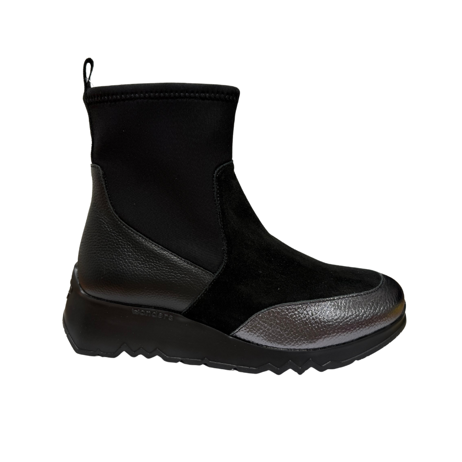 Wonders Womens Boot E-6782 Plomo/Black