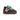 XTI girls' brown trainers with pink panels and turquoise laces