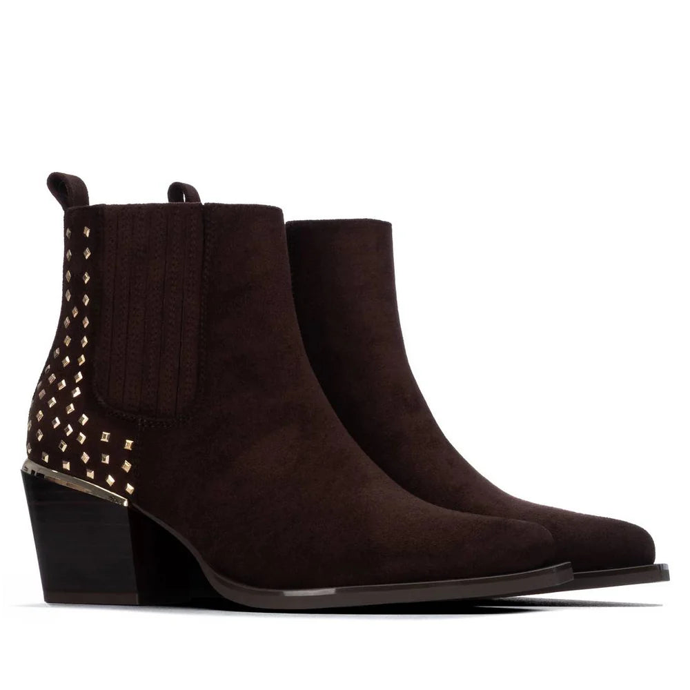 XTI women's brown ankle boots