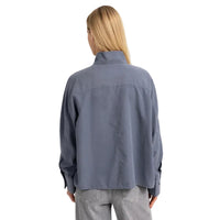 YAYA Womens Blouse High Neck Arctic Seal Grey