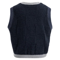 YAYA Womens Sweater Vest Soft Knitted Spencer Cat Black Dessin