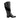 Rieker women's black knee high boots with low block heel